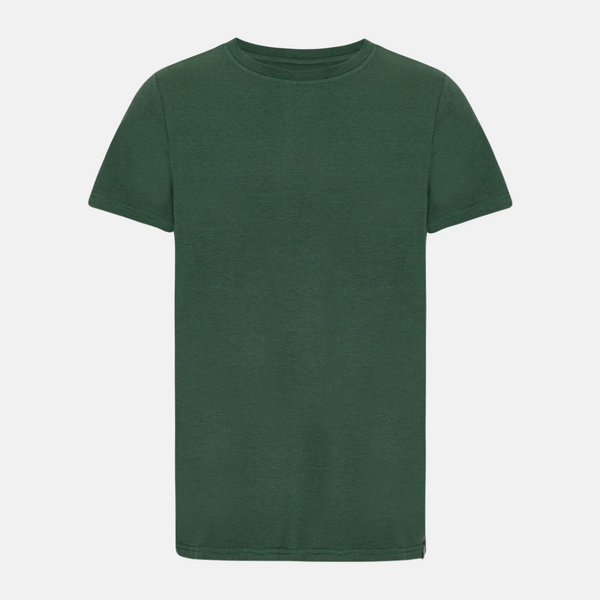 Green crew neck bamboo T-shirt