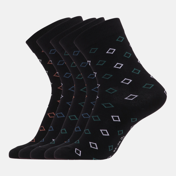 5 pairs of multi-colored bamboo socks