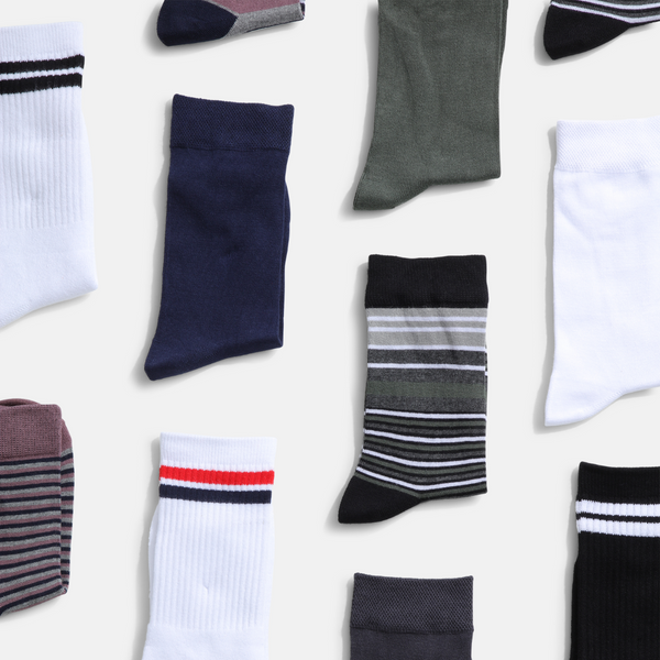 5 pairs of light gray bamboo socks