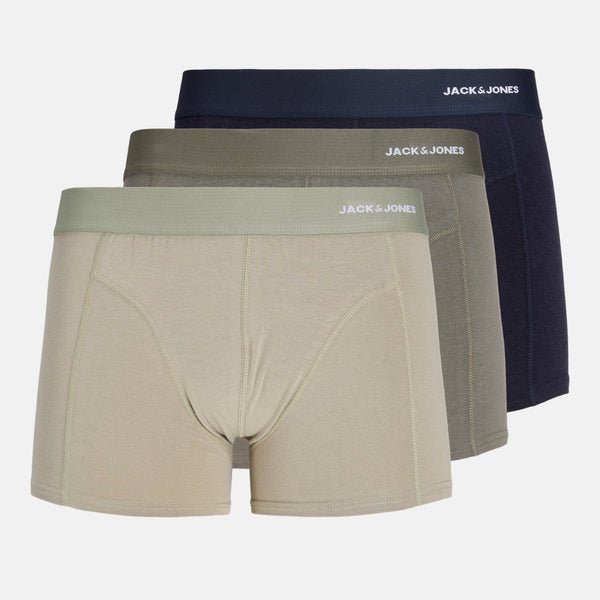 3 pack bamboo underpants in olive/green/navy