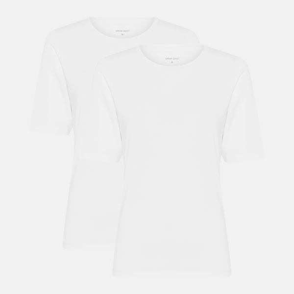 2-Pack Bamboo T-shirt in Slim Fit - White