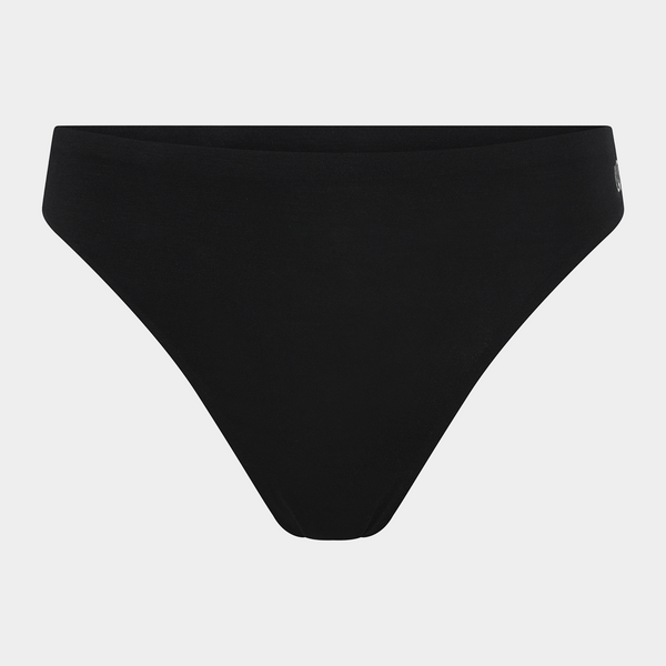 Black bamboo G-string panties