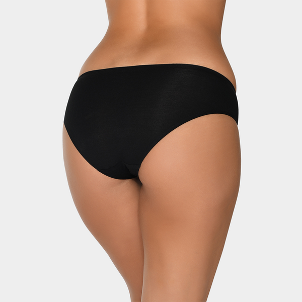 3 pack Bamboo tai panties - black-white-nude