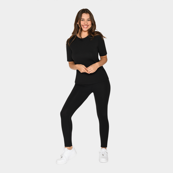 Black bamboo t-shirt slim fit