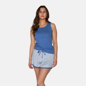 Blå bambus Tank Top fra CCDK