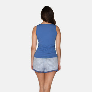 Blå bambus Tank Top fra CCDK