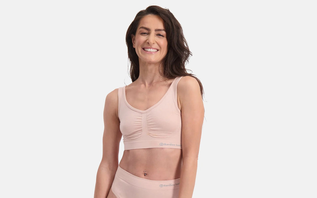 Bamboo Basics – 2 pak Rosa bambus BH uden bøjle