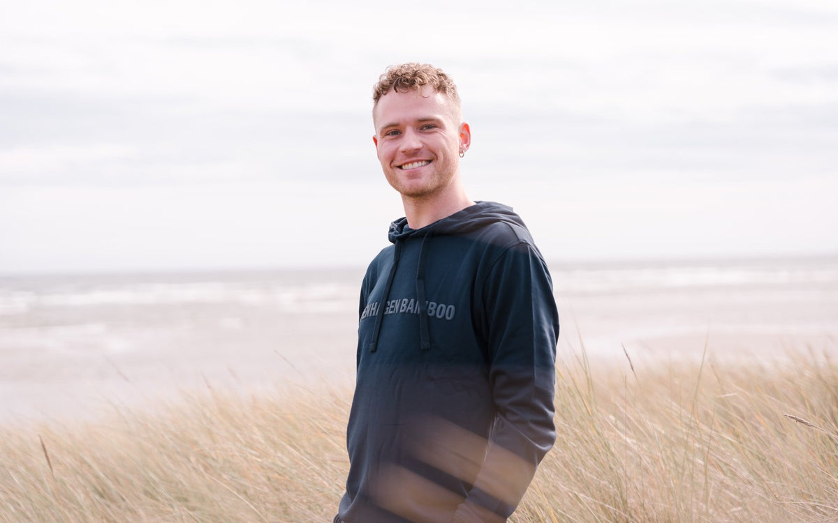 Bamboo hoodie for men