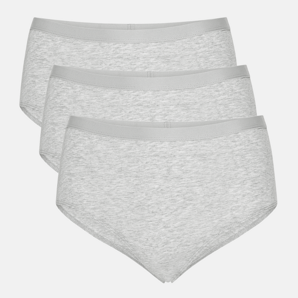 Grey bamboo maxi panties - 3 pack