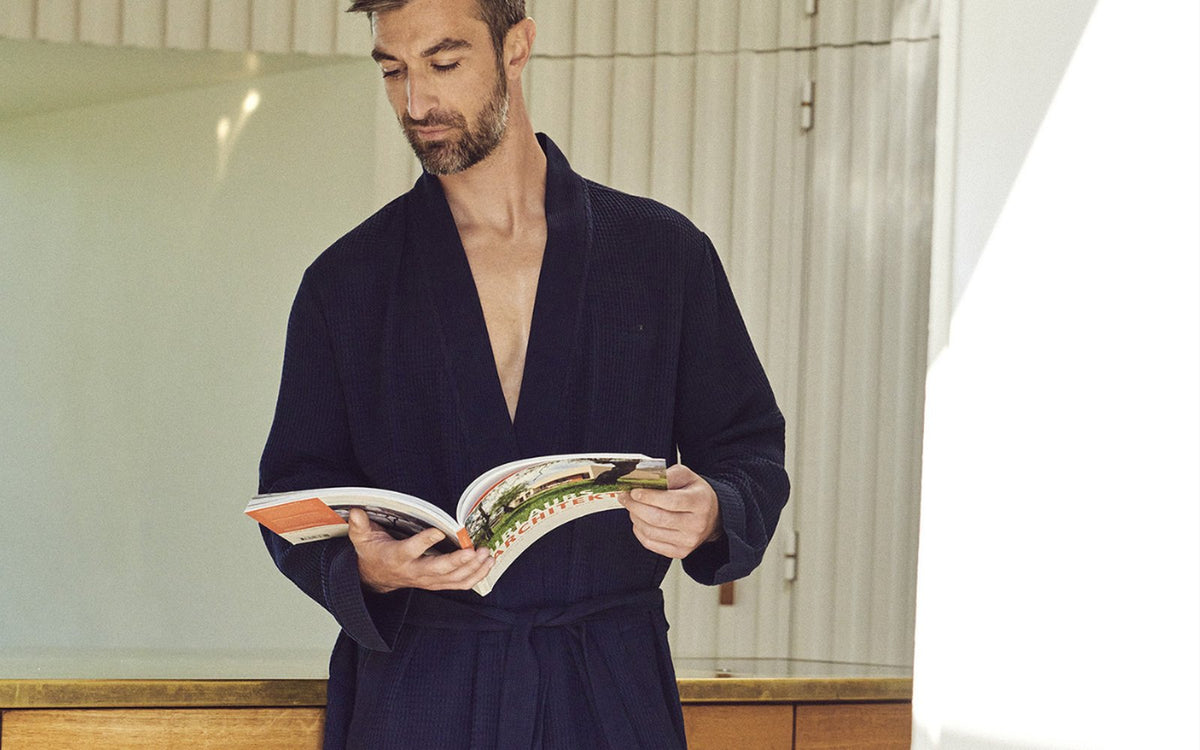 Bamboo dressing gown for men