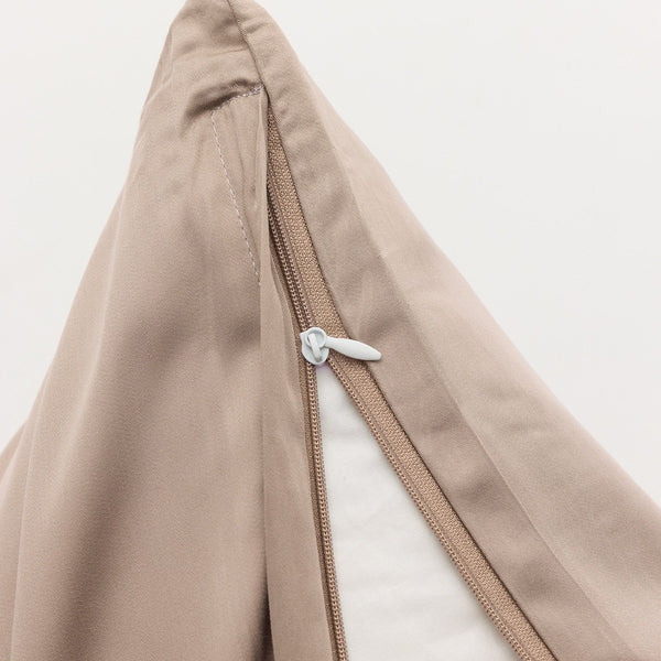 Bambus pudebetræk taupe TC400 fra Nordic Weaving