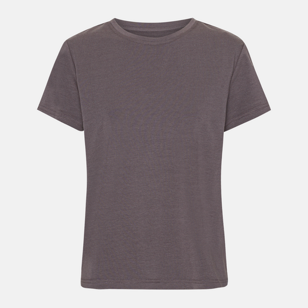 Brown short-sleeved bamboo t-shirt