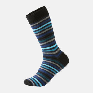 Blue striped bamboo socks from Lindbergh