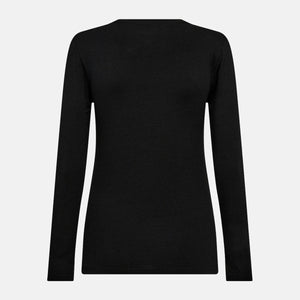 Sort langærmet bambus T-shirt   Decoy