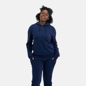 Gaby Blå bambus hoodie fra Bamboo Basics