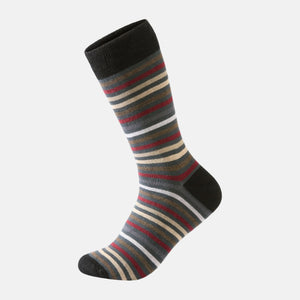 Grey striped bamboo socks from Lindbergh