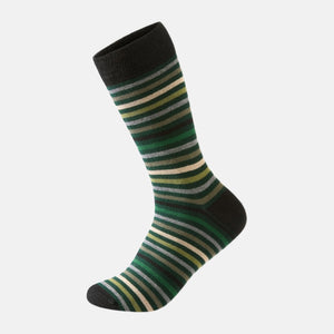 Green striped bamboo sock from Lindbergh