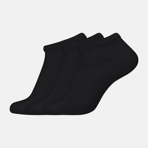 3-pack black bamboo ankle socks from Jack & Jones