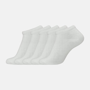 5-pack white bamboo ankle socks from Jack & Jones