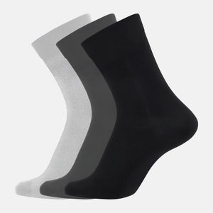 3-pack bamboo socks in light grey, dark grey and black from Jack & Jones