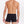 3 pak bambus underbukser i hvid/grå/sort fra Jack & Jones, sort par på model bagfra