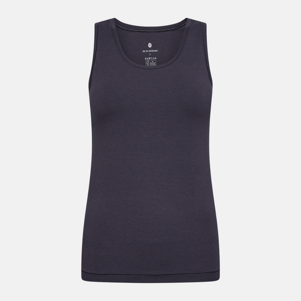 Dark grey bamboo tank top wide strap