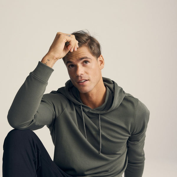 Grøn bambus hoodie