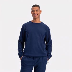 Blå bambus joggingsæt fra Bamboo Basics
