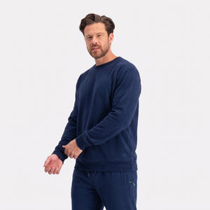 Blå bambus joggingsæt fra Bamboo Basics