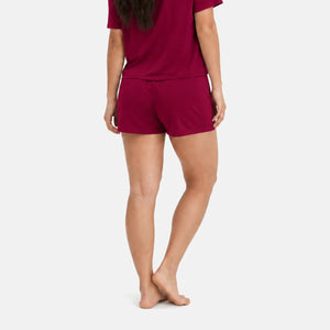 Nicole Bordeaux kortærmet pyjamassæt fra Bamboo Basics