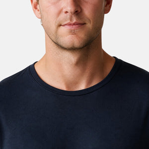 Nino Blå langærmet pyjamassæt fra Bamboo Basics