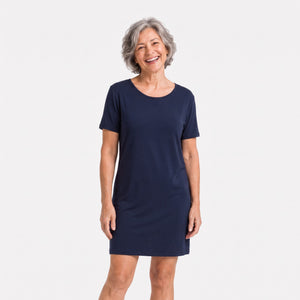 Nora Blå natkjole fra Bamboo Basics