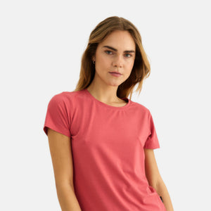 Rød bambus T-shirt