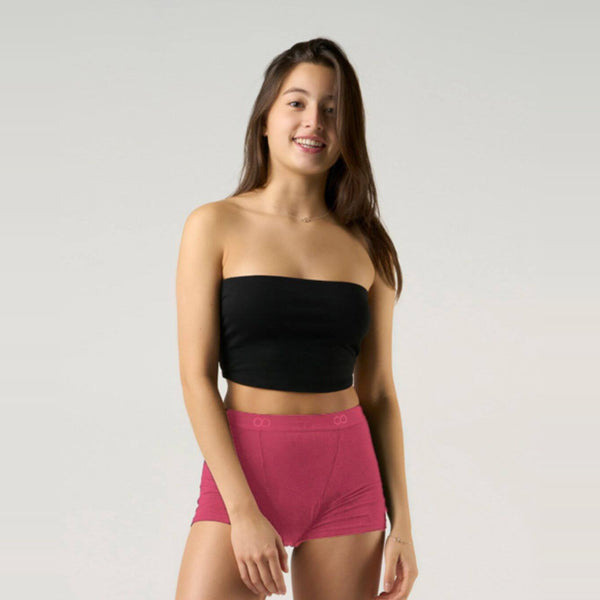 Super Bamboo Period Underwear in Ruby Pink