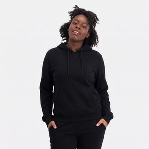 Sort bambus hoodie joggingsæt fra Bamboo Basics