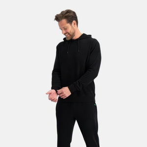 Sort bambus hoodie joggingsæt fra Bamboo Basics