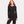 Sort langærmet bambus T-shirt med rund hals XL   Boody