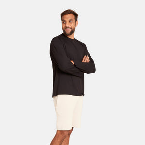 Sort langærmet bambus T-shirt fra Boody billede 4