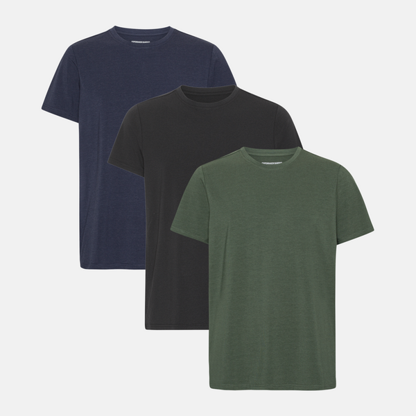 3 pack bamboo T-shirt black/night sky/forest night