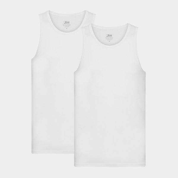 2 hvide bambus tank top XXXL   JBS