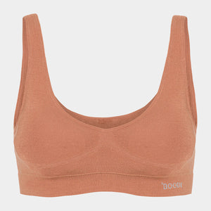 Tan nude vatteret bambus bh uden bøjle XS   Boody