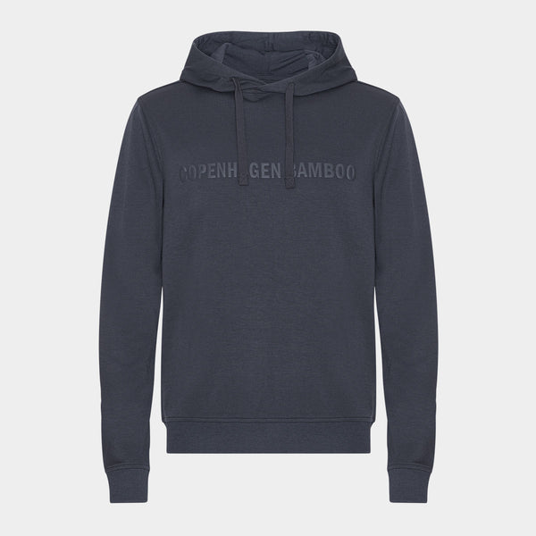 Mørkegrå bambus hoodie med logo XS   Copenhagen Bamboo