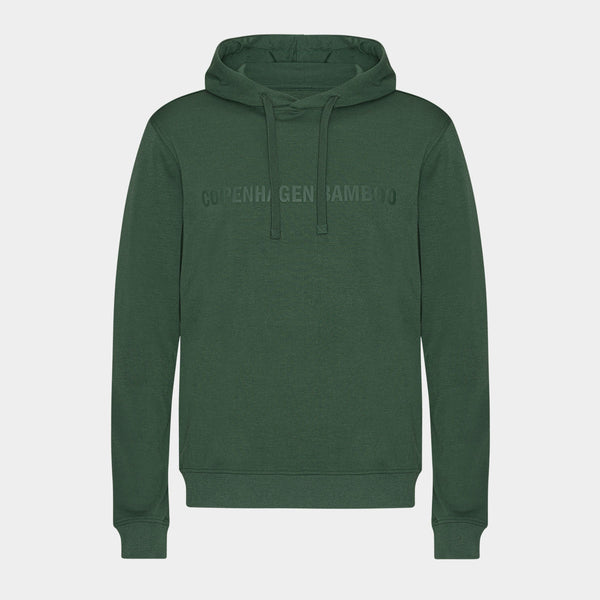 Grøn bambus hoodie med logo XS   Copenhagen Bamboo