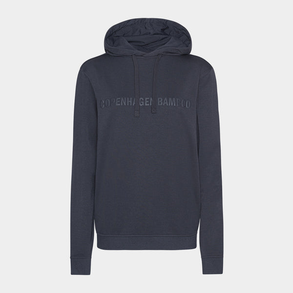 Mørkegrå bambus hoodie med logo XS   Copenhagen Bamboo