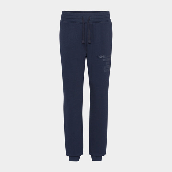 Navy bambus sweatpants med logo XS   Copenhagen Bamboo