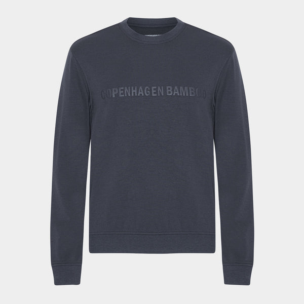 Mørkegrå bambus sweatshirt med logo XS   Copenhagen Bamboo
