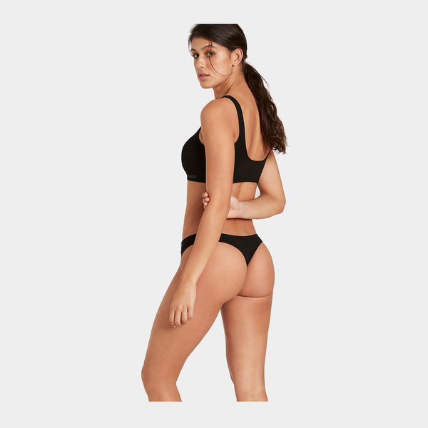 Sorte bambus g-streng trusse    Boody