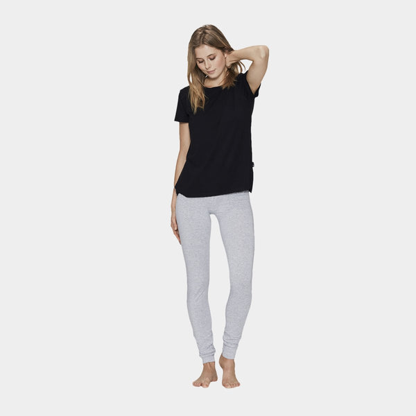 Sort Bambus T-shirt med rund hals    JBS of Denmark
