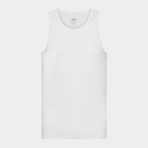 2 hvide bambus tank top    JBS