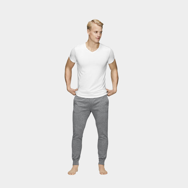 Hvid v-hals bambus T-shirt    JBS of Denmark